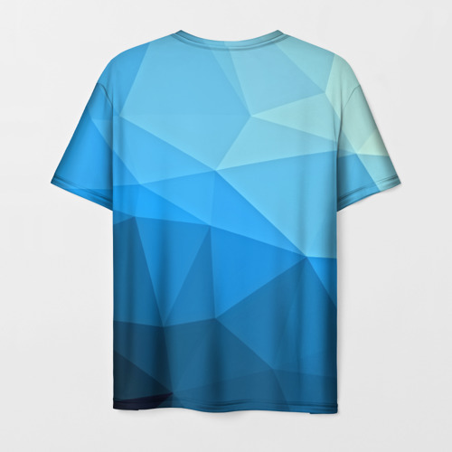 Мужская футболка 3D geometric blue - фото 2