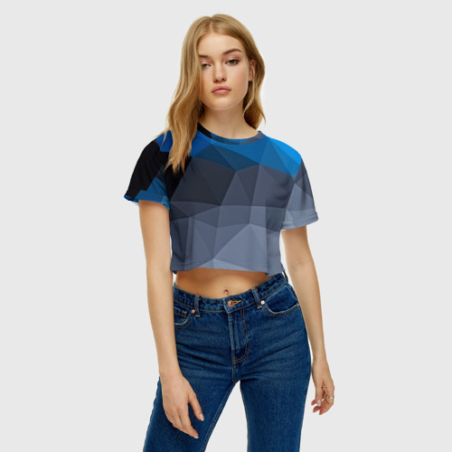 Женская футболка Crop-top 3D Still abstract - фото 3