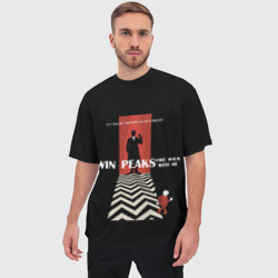 Мужская футболка oversize 3D Twin Peaks - фото 2