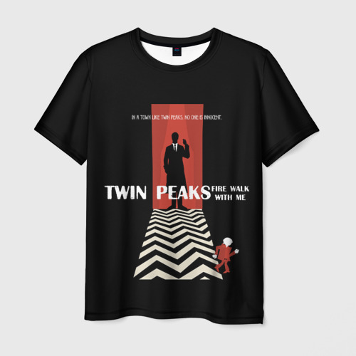 Мужская футболка 3D Twin Peaks, цвет 3D печать