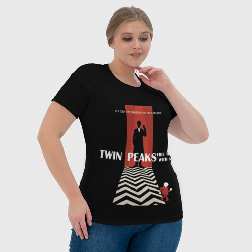 Женская футболка 3D Twin Peaks, цвет 3D печать - фото 6