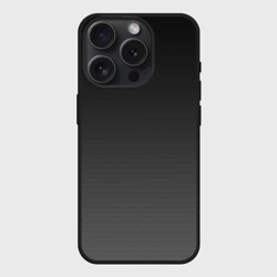 Чехол силиконовый для Apple iPhone 15 Pro Мax матовый Carbon