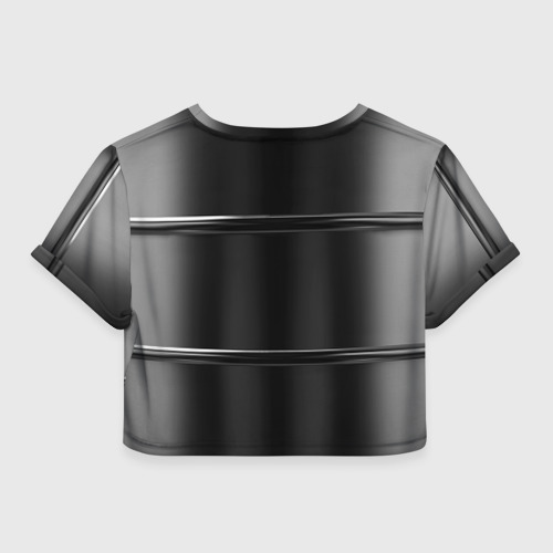 Женская футболка Crop-top 3D Нефть, цвет 3D печать - фото 2