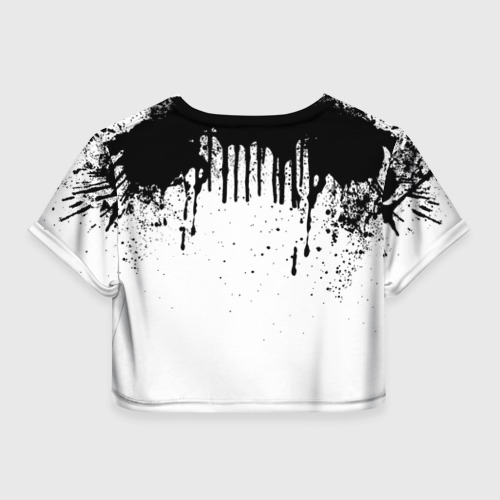 Женская футболка Crop-top 3D Нефть, цвет 3D печать - фото 2