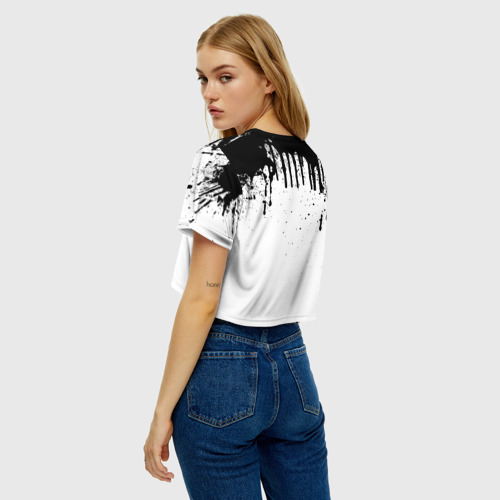 Женская футболка Crop-top 3D Нефть, цвет 3D печать - фото 5