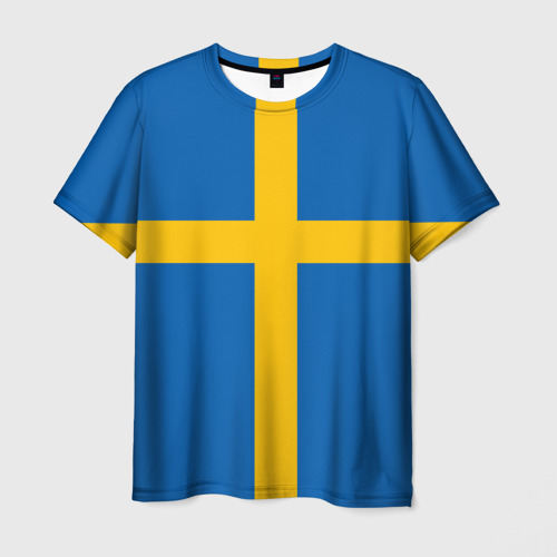 Мужская футболка 3D Флаг Швеции