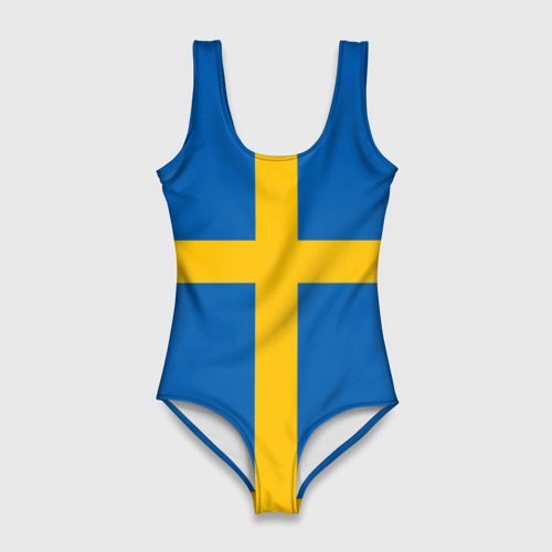 Женский купальник 3D Флаг Швеции