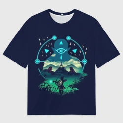 Женская футболка oversize 3D The Legend of Zelda