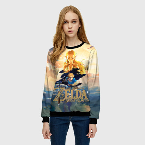 Женский свитшот 3D с принтом The Legend of Zelda, фото на моделе #1