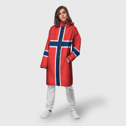 Женский дождевик 3D Флаг Норвегии - фото 2
