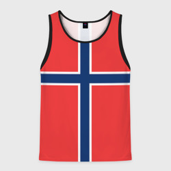Мужская майка 3D Флаг Норвегии