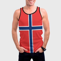 Мужская майка 3D Флаг Норвегии - фото 2