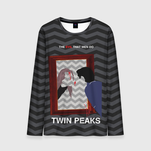 Мужской лонгслив 3D TWIN PEAKS