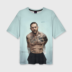 Женская футболка oversize 3D Tom Hardy