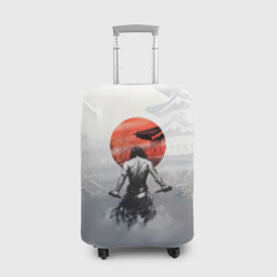 Чехол для чемодана 3D Японский самурай