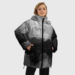 Женская зимняя куртка Oversize Polygon gray - фото 2