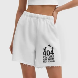 Женские шорты oversize футер хлопок 404 not found - фото 2