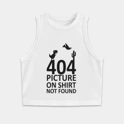 Женская укороченная майка-топ хлопок 404 not found
