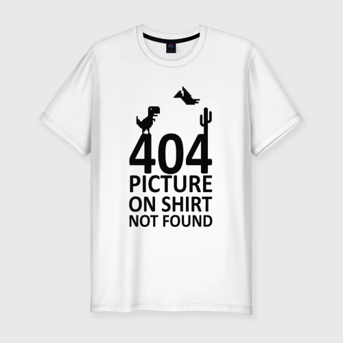 Мужская футболка хлопок Slim 404 not found
