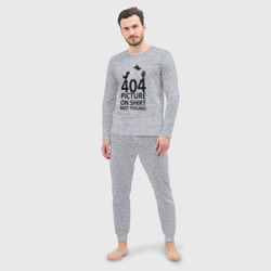 Мужская пижама с лонгсливом хлопок 404 not found - фото 2