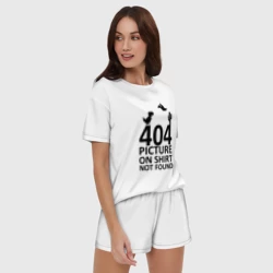 Женская пижама с шортиками хлопок 404 not found - фото 2