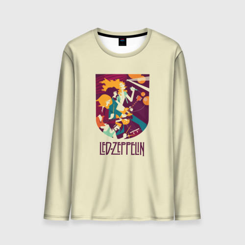 Мужской лонгслив 3D Led Zeppelin Art