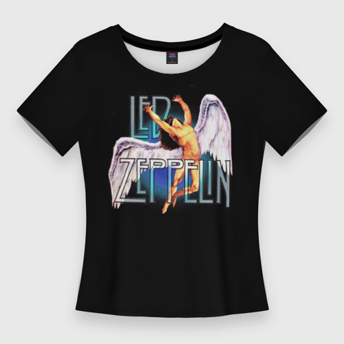 Женская футболка 3D Slim Led Zeppelin Angel, цвет 3D печать