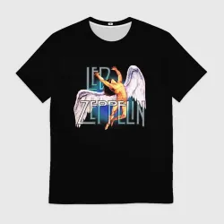 Мужская футболка 3D Led Zeppelin Angel