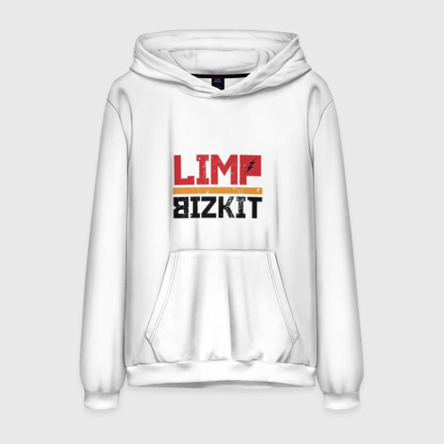 Мужская толстовка 3D Limp Bizkit Logo, цвет белый