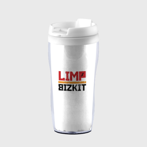 Термокружка-непроливайка Limp Bizkit Logo, цвет белый