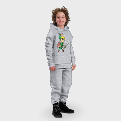 Детский костюм хлопок Oversize Линк, цвет меланж - фото 3
