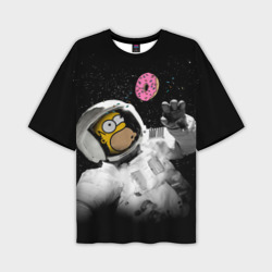 Мужская футболка oversize 3D Space Homer