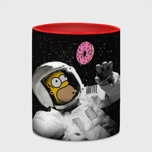 Кружка с полной запечаткой Space Homer, цвет белый + красный - фото 4