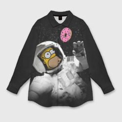 Мужская рубашка oversize 3D Space Homer