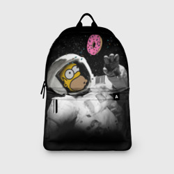 Рюкзак с принтом Space Homer для любого человека, вид спереди №3. Цвет основы: белый