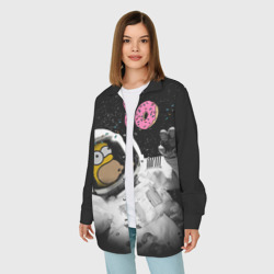 Женская рубашка oversize 3D Space Homer - фото 2