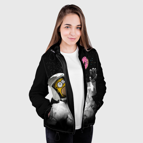 Женская куртка 3D Space Homer, цвет черный - фото 4