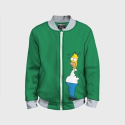 Детский бомбер 3D Green