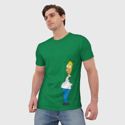 Мужская футболка 3D Green - фото 2