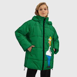 Женская зимняя куртка Oversize Green - фото 2
