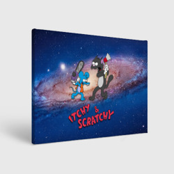 Холст прямоугольный Itchy & Scratchy space