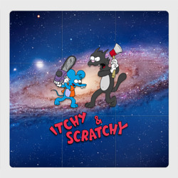 Магнитный плакат 3Х3 Itchy & Scratchy space