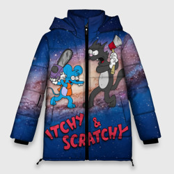 Женская зимняя куртка Oversize Itchy & Scratchy space