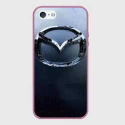 Чехол для iPhone 5/5S матовый Мазда Дождь