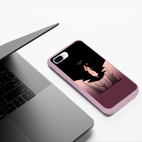 Чехол для iPhone 7Plus/8 Plus матовый black mirror, цвет розовый - фото 5