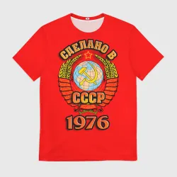 Мужская футболка 3D Сделано в 1976