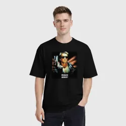 Мужская футболка хлопок Oversize Терминатор: Я уже вернулся - фото 2