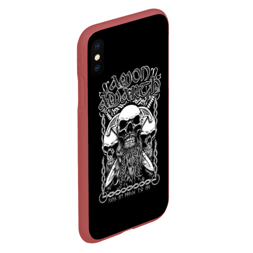 Чехол для iPhone XS Max матовый с принтом Amon Amarth #3, вид сбоку #3