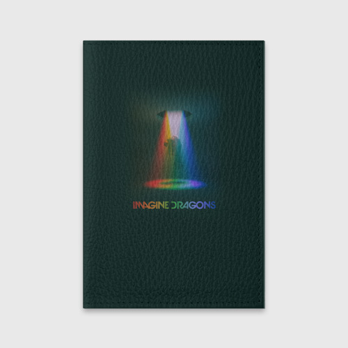 Обложка для паспорта матовая кожа Imagine Dragons Light, цвет бирюзовый