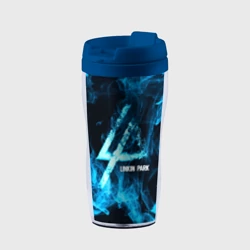 Термокружка-непроливайка Linkin Park синий дым